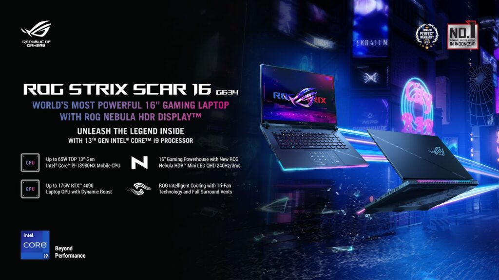 ROG Strix Scar 16, Laptop Gaming Terbaik Idaman Para Gamers